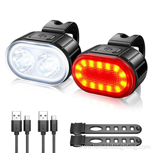 Waterproof usb rechargeable bicycle led handle bar lights